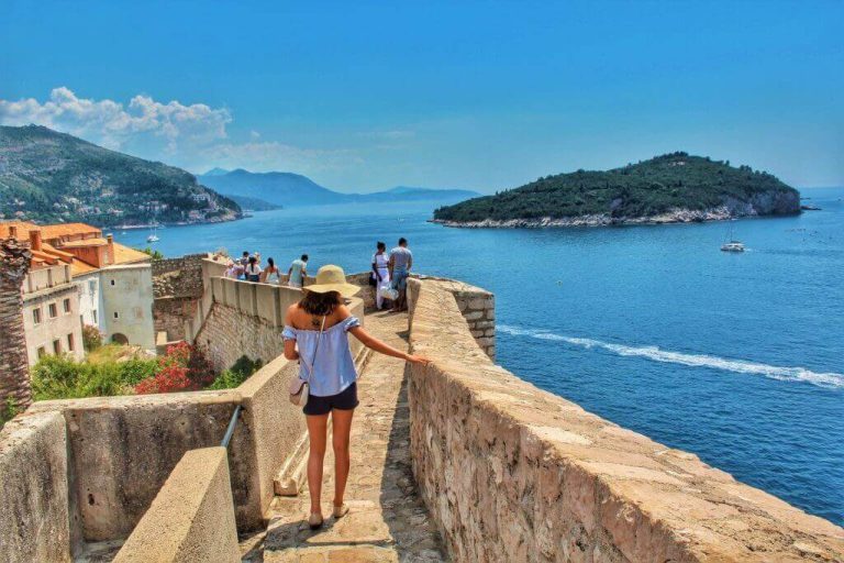 The old town walls of Dubrovnik