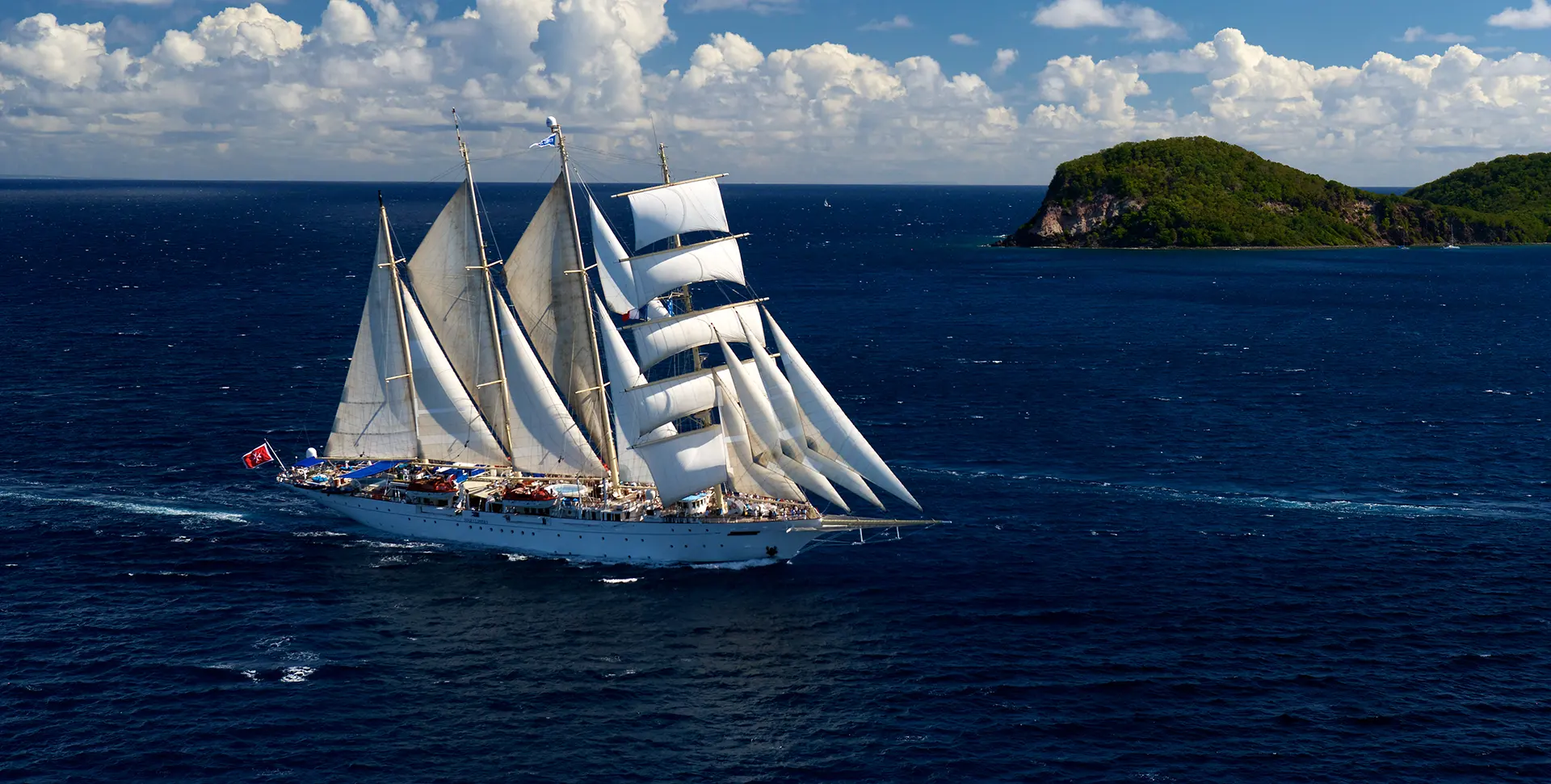 Star Clipper at sea under sail