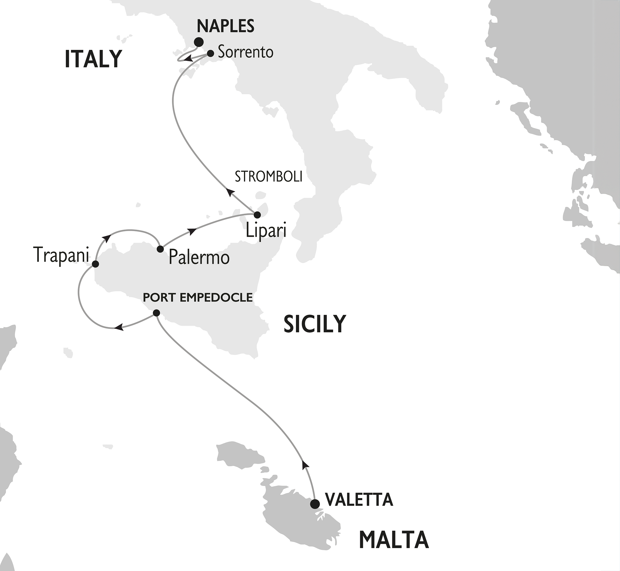 <br />
Mediterranean Escapes<br />
Sicilian Sunsets & La Dolce Vita<br />
