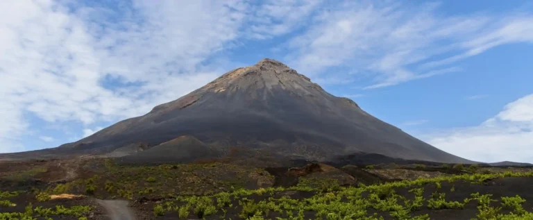 Volcanic landscape on the Cape Verde islands