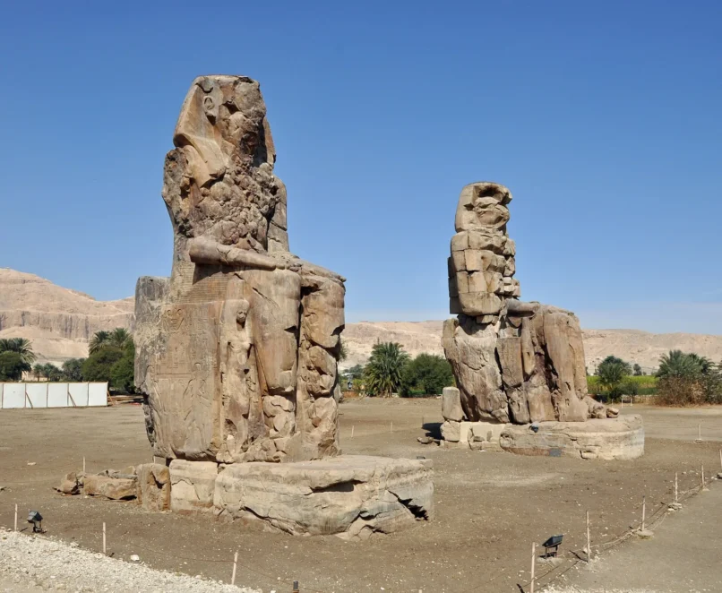 The Colossi of Memnon on the West Bank of Luxor