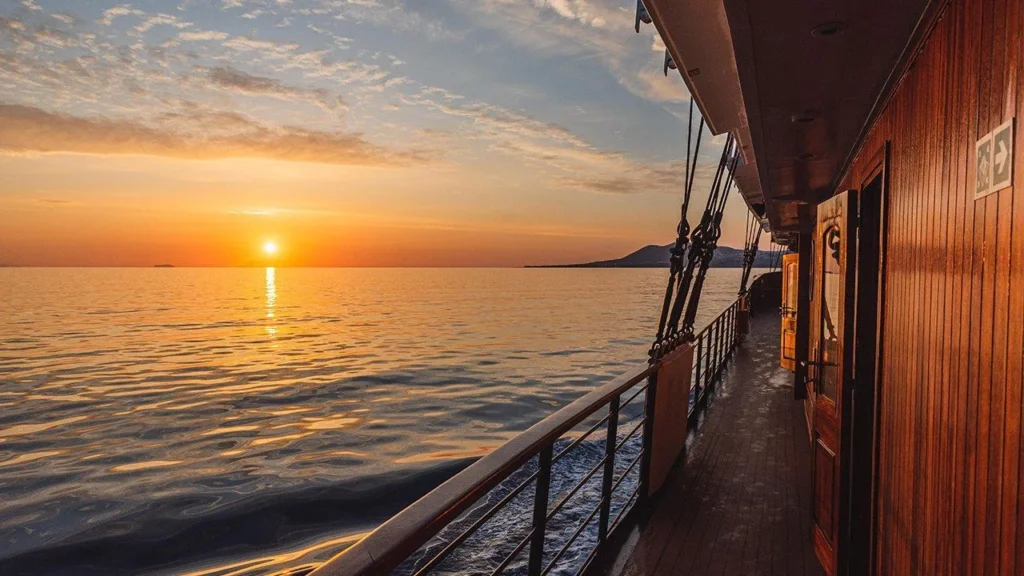 Sunset from the deck of M/S Galileo