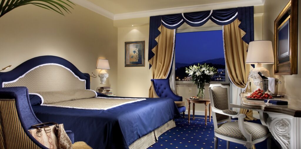 Deluxe room at the Royal Olympic Hotel